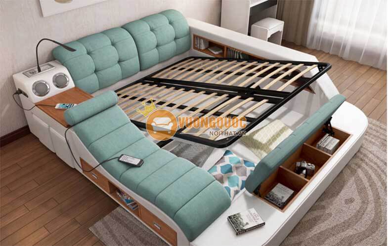 Giường ngủ gỗ đa năng hiện đại YFC R98B-4